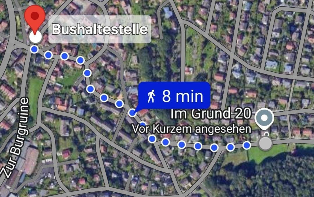 Marburg Apartment Pfiffige Luisa In Ruhiger Waldrandlage Mit Balkon Und Wintergarten Eksteriør billede